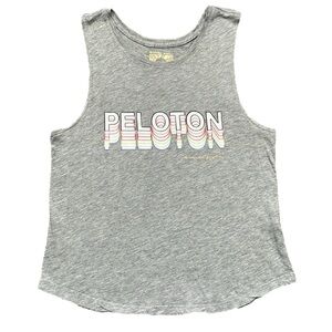 Peloton x Spiritual Gangster Grey Women’s Small Rainbow Logo Muscle Tank